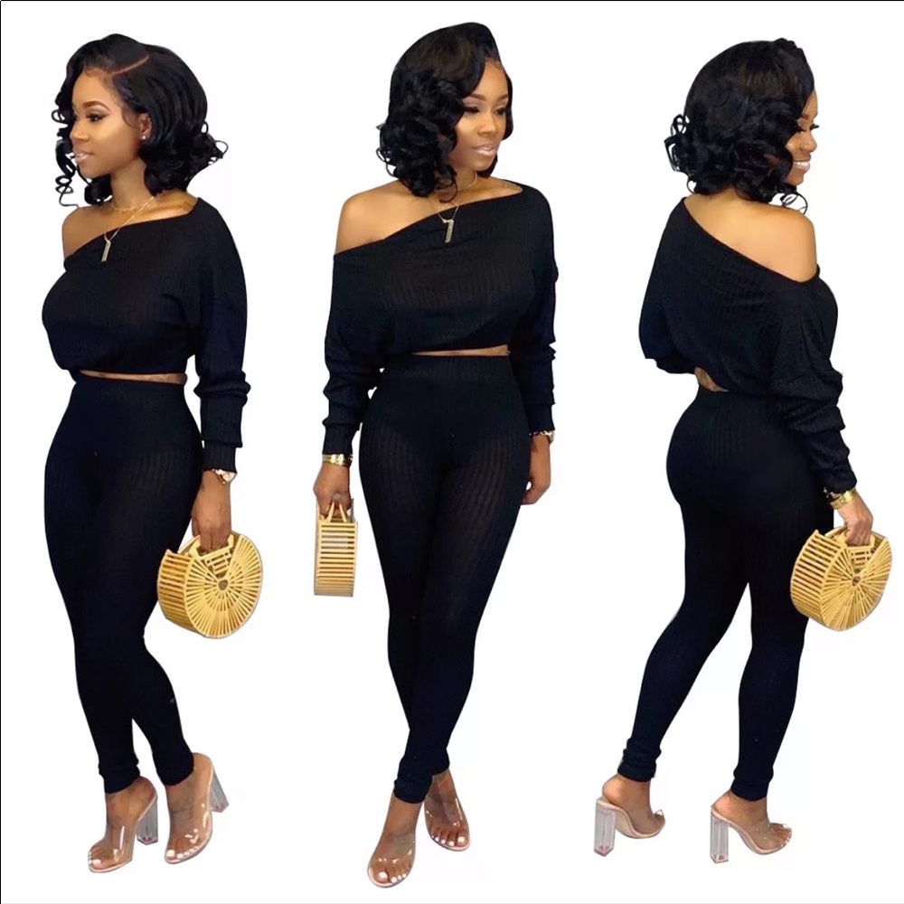 Beautiful 2 piece evening wear (Black)